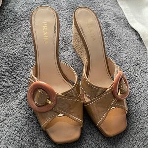 Vintage Prada mules size 39 (7.5)